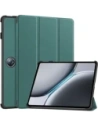 Bison Case Tab Croc flip case for OnePlus Pad 2 / Pad Pro dark green